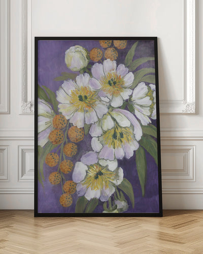 Choi painterly bouquet - Stretched Canvas, Poster or Fine Art Print I Heart Wall Art