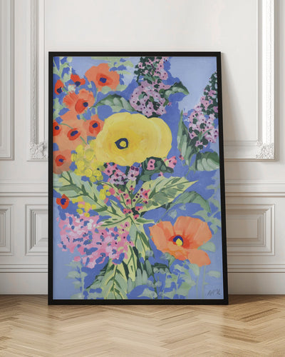 Yellow And Orange Poppies - Stretched Canvas, Poster or Fine Art Print I Heart Wall Art