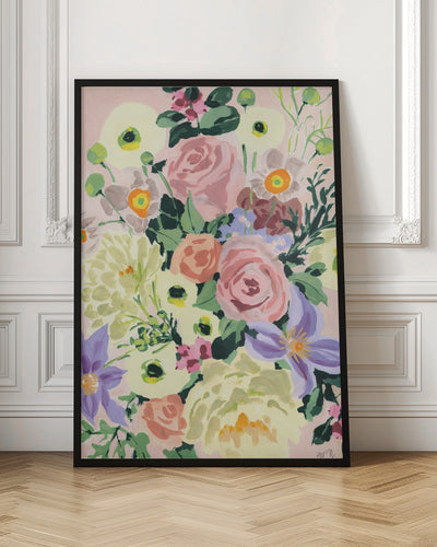 Romantic Bouqet - Stretched Canvas, Poster or Fine Art Print I Heart Wall Art