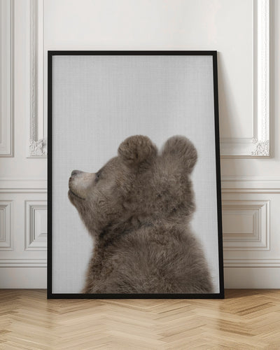 Peekaboo Baby Bear Back - Stretched Canvas, Poster or Fine Art Print I Heart Wall Art