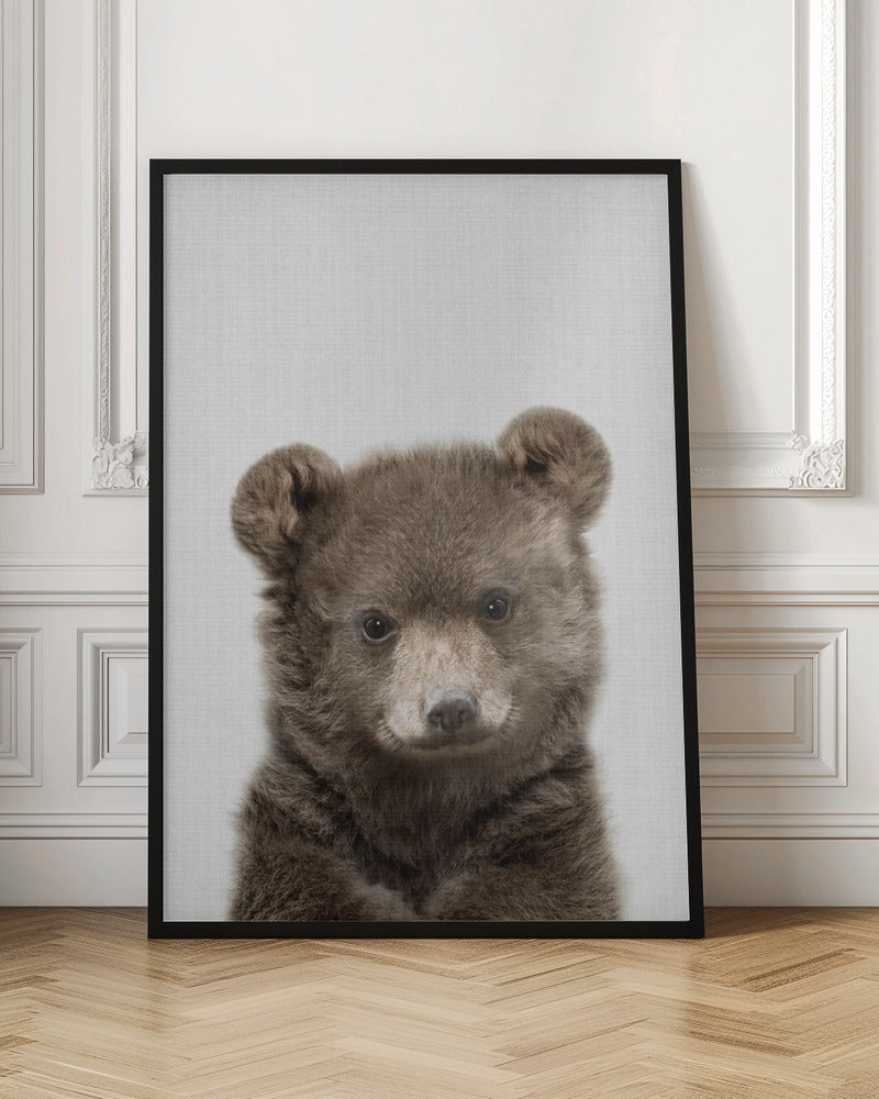 Peekaboo Baby Bear - Stretched Canvas, Poster or Fine Art Print I Heart Wall Art