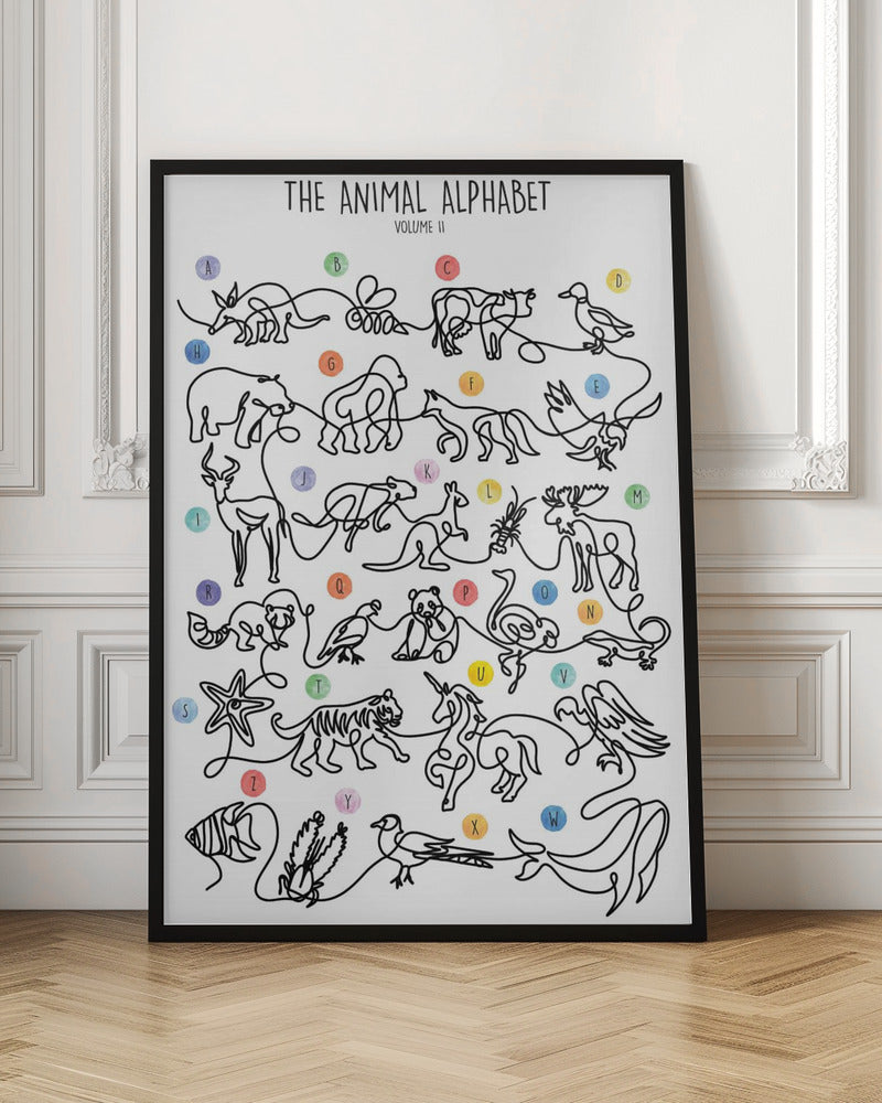 The Animal Alphabet Volume 2 - Stretched Canvas, Poster or Fine Art Print I Heart Wall Art