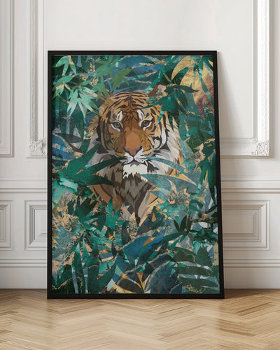 Tiger in the jungle 2 - Stretched Canvas, Poster or Fine Art Print I Heart Wall Art