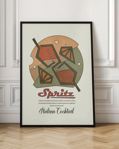 Geometrical spritz print - Stretched Canvas, Poster or Fine Art Print I Heart Wall Art