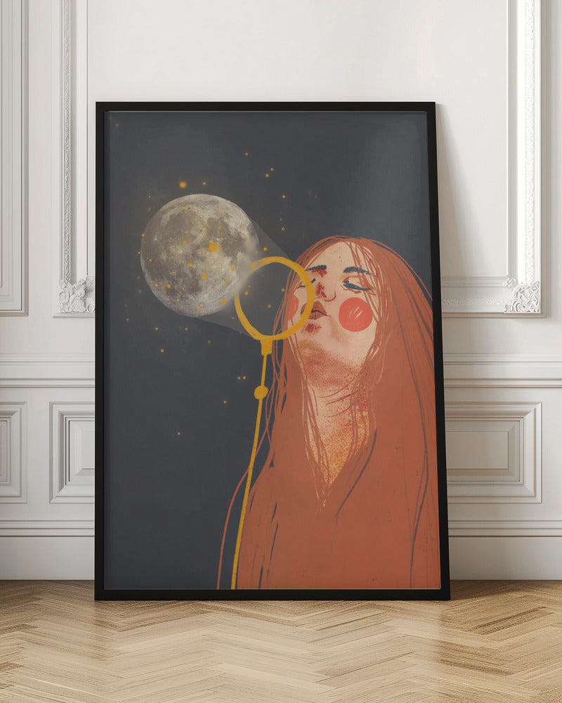 Moon child - Stretched Canvas, Poster or Fine Art Print I Heart Wall Art