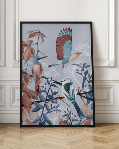 Birds of Winter - Stretched Canvas, Poster or Fine Art Print I Heart Wall Art