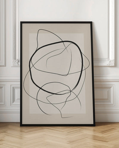Soft Abstract Lines Art - Stretched Canvas, Poster or Fine Art Print I Heart Wall Art