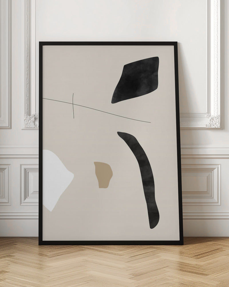 Graphic Shapes and Lines Poster - Stretched Canvas, Poster or Fine Art Print I Heart Wall Art