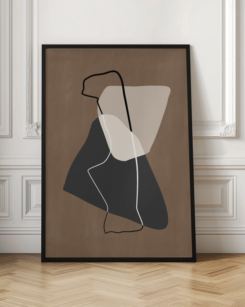 Abstract Silhouette - Stretched Canvas, Poster or Fine Art Print I Heart Wall Art