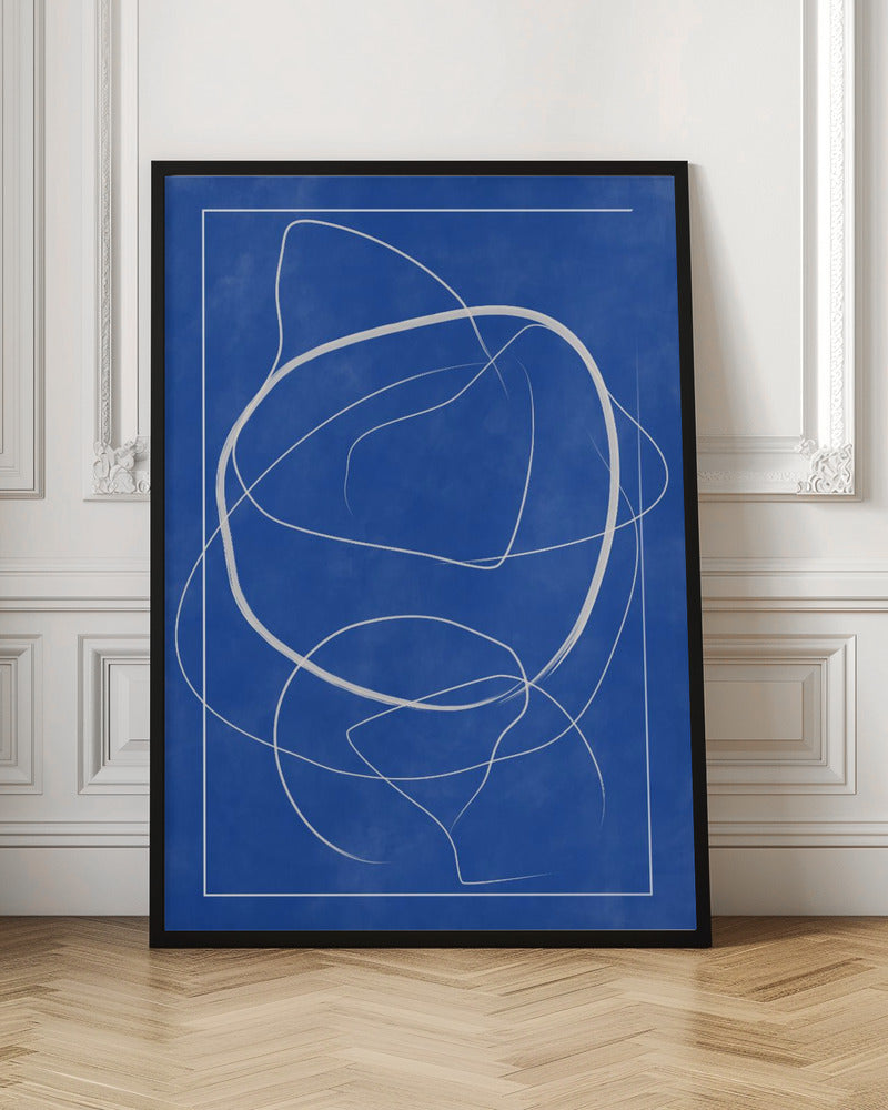 Whirling Azure Paths - Stretched Canvas, Poster or Fine Art Print I Heart Wall Art