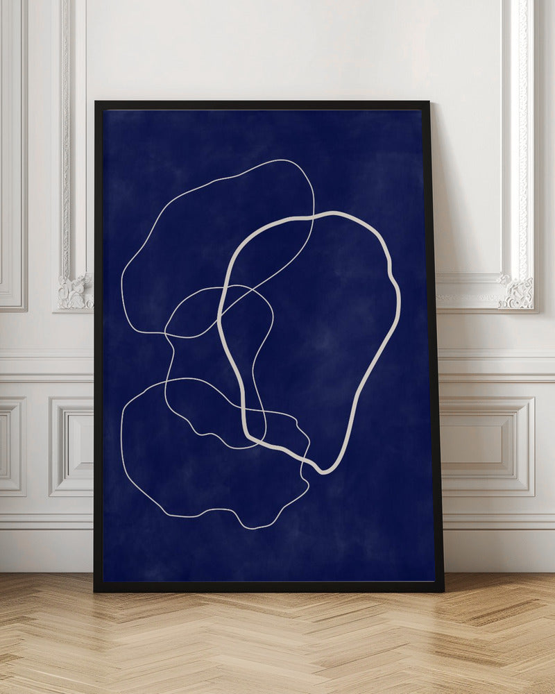 Minimalist Design with Organic Shapes - Stretched Canvas, Poster or Fine Art Print I Heart Wall Art