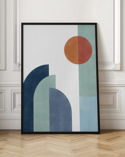 Geometric Shapes With A Minimalist Design - Stretched Canvas, Poster or Fine Art Print I Heart Wall Art