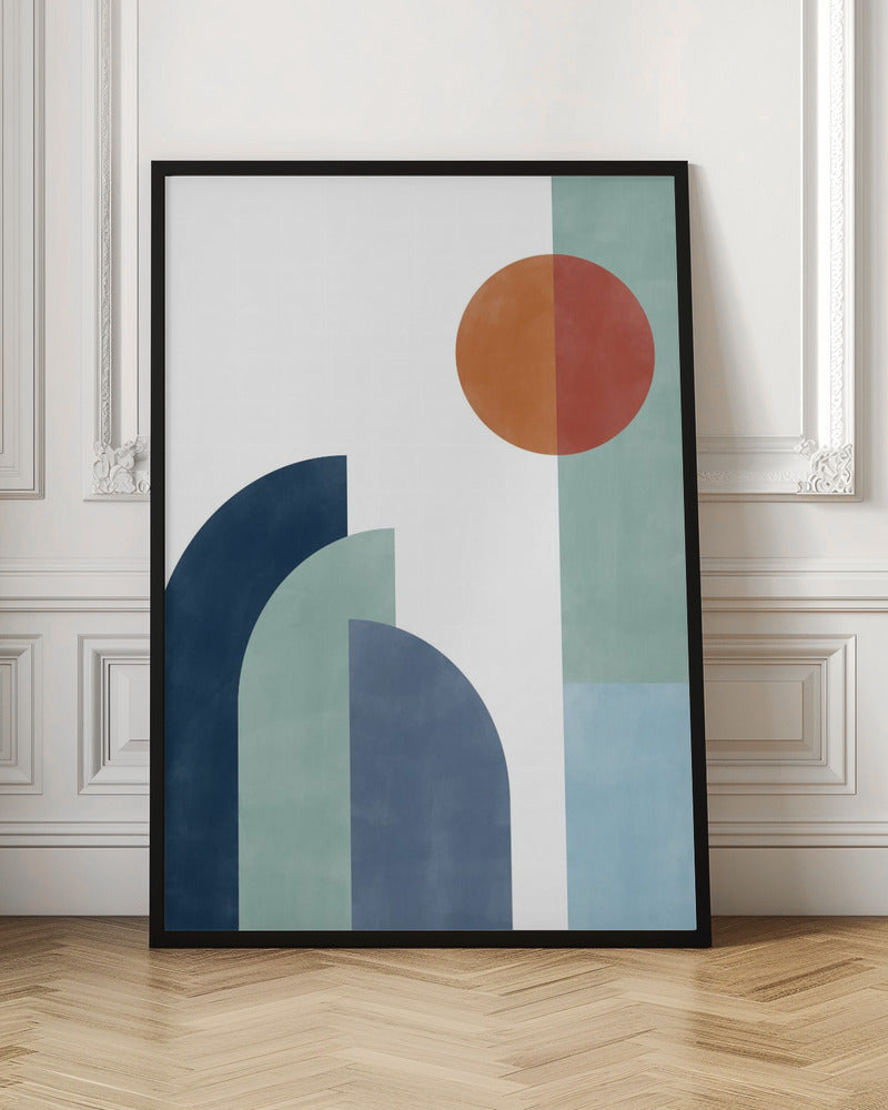 Geometric Shapes With A Minimalist Design - Stretched Canvas, Poster or Fine Art Print I Heart Wall Art