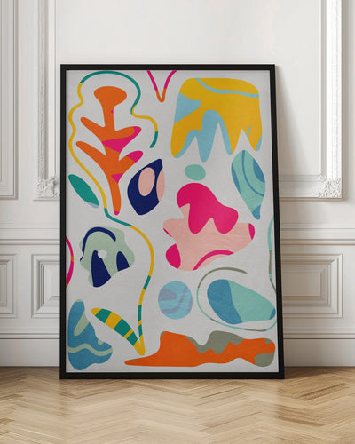 Matisse inspired shapes - Stretched Canvas, Poster or Fine Art Print I Heart Wall Art