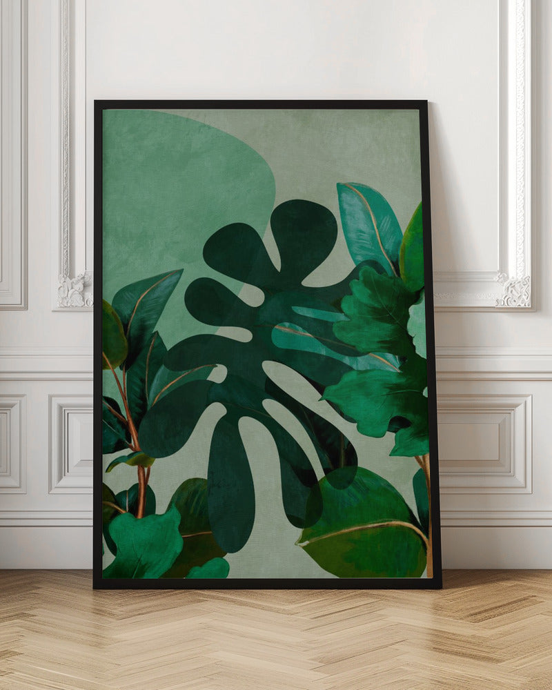 Leaves More 8 Kopie - Stretched Canvas, Poster or Fine Art Print I Heart Wall Art