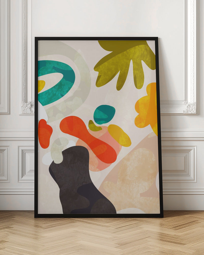 Cutouts Bauhaus 3 Kopie - Stretched Canvas, Poster or Fine Art Print I Heart Wall Art