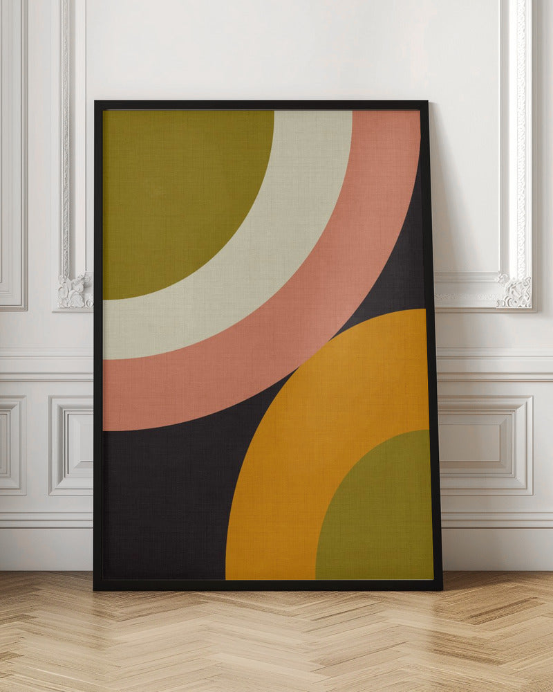 Geo Shapes Fall 21 Rounded - Stretched Canvas, Poster or Fine Art Print I Heart Wall Art