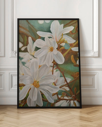 Magnolias - Stretched Canvas, Poster or Fine Art Print I Heart Wall Art