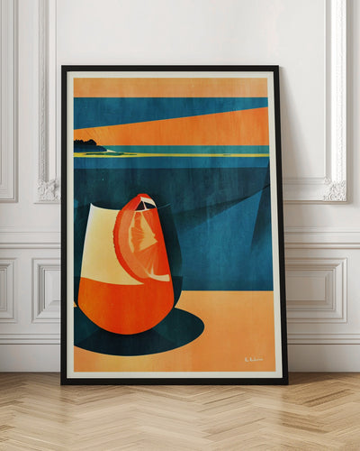 Negroni At Sunset - Stretched Canvas, Poster or Fine Art Print I Heart Wall Art