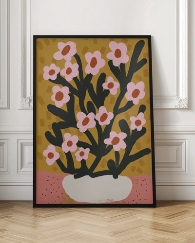 Pastel Flower Impression No 2 - Stretched Canvas, Poster or Fine Art Print I Heart Wall Art