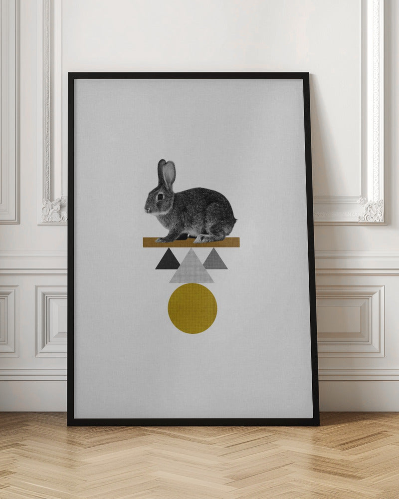 Tribal Rabbit - Stretched Canvas, Poster or Fine Art Print I Heart Wall Art