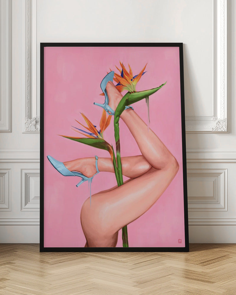 Bird of Paradise - Stretched Canvas, Poster or Fine Art Print I Heart Wall Art