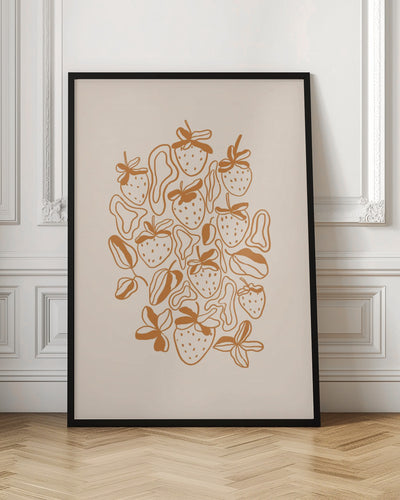 Strawberries - Stretched Canvas, Poster or Fine Art Print I Heart Wall Art