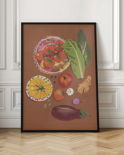 Veggies - Stretched Canvas, Poster or Fine Art Print I Heart Wall Art