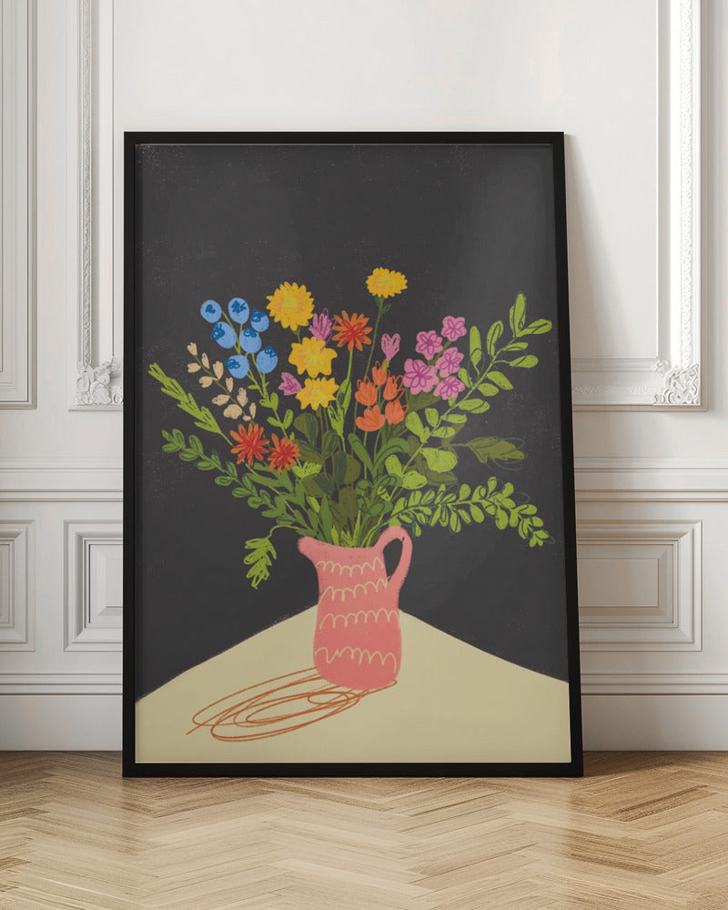 Meadow in a vase - Stretched Canvas, Poster or Fine Art Print I Heart Wall Art