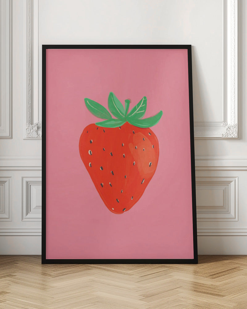 Strawberry - Stretched Canvas, Poster or Fine Art Print I Heart Wall Art