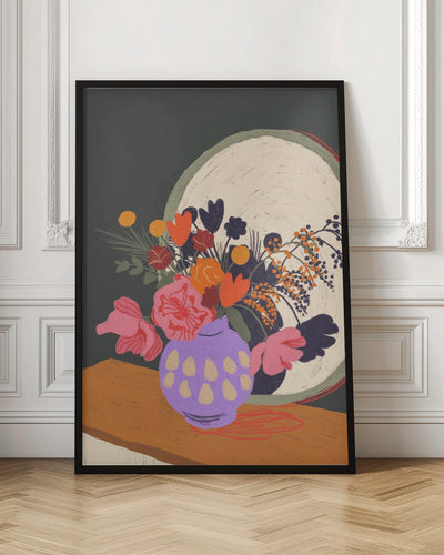 Flowers in the mirror - Stretched Canvas, Poster or Fine Art Print I Heart Wall Art