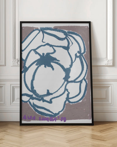 Earthy Peony - Stretched Canvas, Poster or Fine Art Print I Heart Wall Art