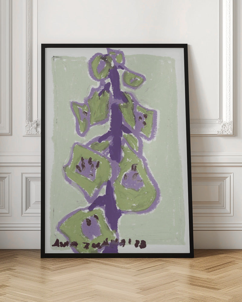 Foxgloves Pale - Stretched Canvas, Poster or Fine Art Print I Heart Wall Art