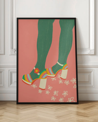 Floral walk - Stretched Canvas, Poster or Fine Art Print I Heart Wall Art