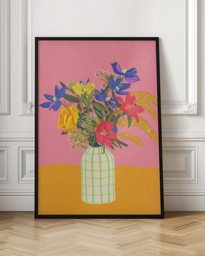 Bright flowers - Stretched Canvas, Poster or Fine Art Print I Heart Wall Art