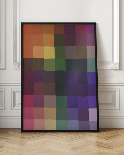 Rainbow moisaic - Stretched Canvas, Poster or Fine Art Print I Heart Wall Art