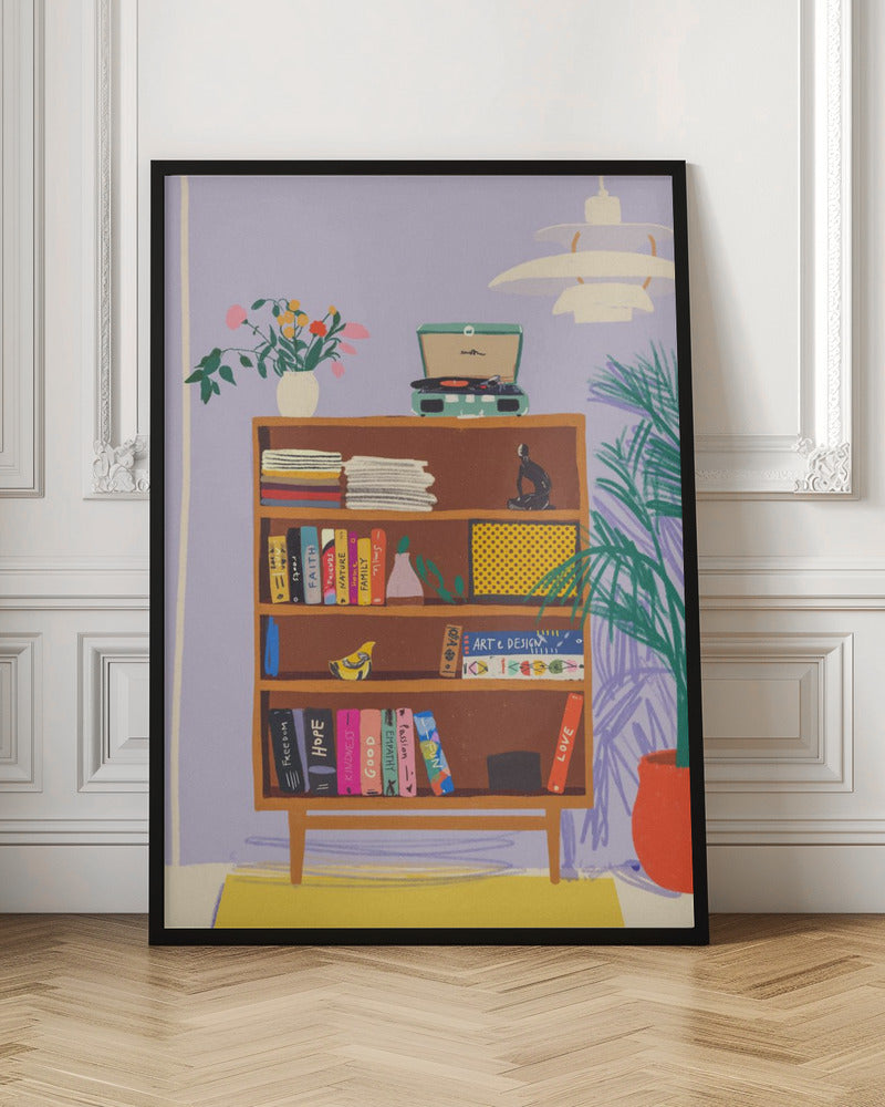 My library - Stretched Canvas, Poster or Fine Art Print I Heart Wall Art