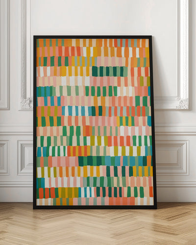 Pastel mosaic - Stretched Canvas, Poster or Fine Art Print I Heart Wall Art