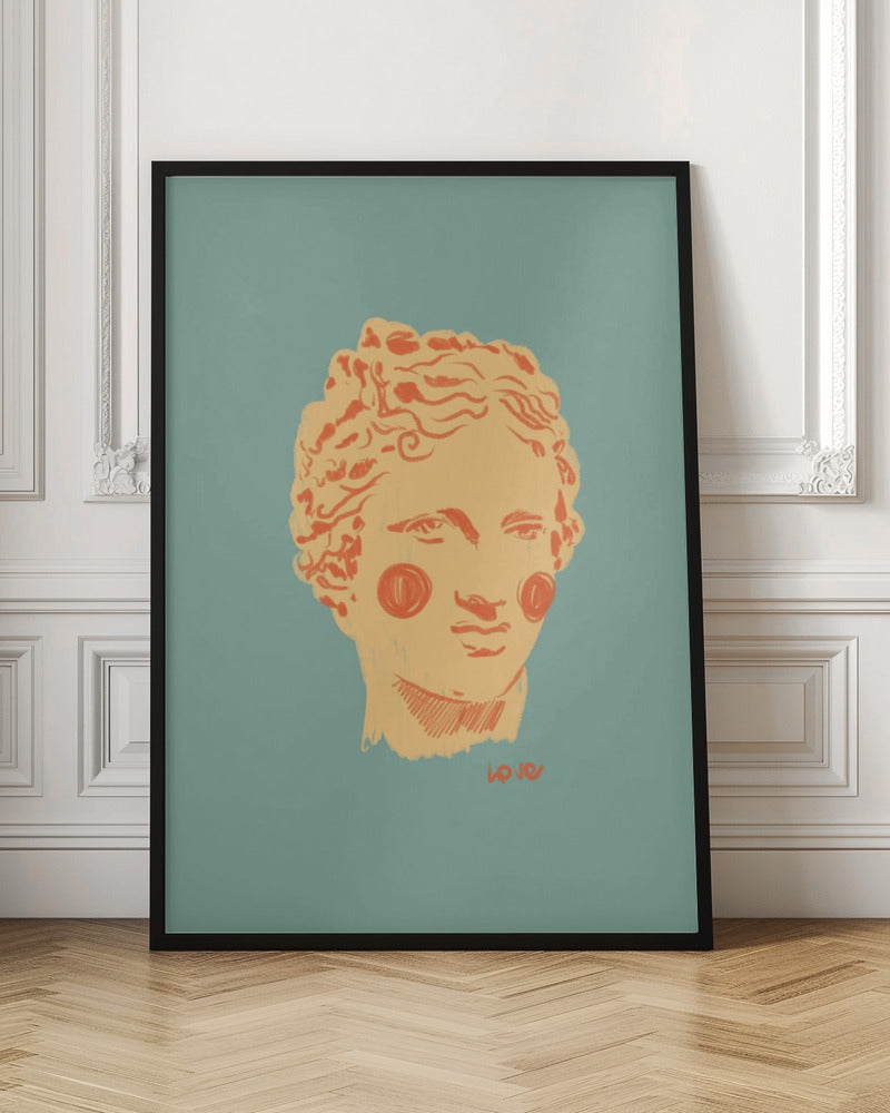 Ancient head II - Stretched Canvas, Poster or Fine Art Print I Heart Wall Art