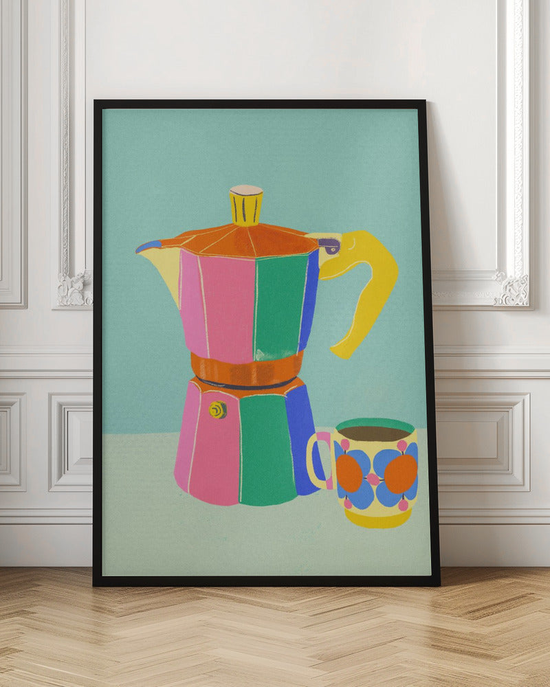 Cup of coffee - Stretched Canvas, Poster or Fine Art Print I Heart Wall Art