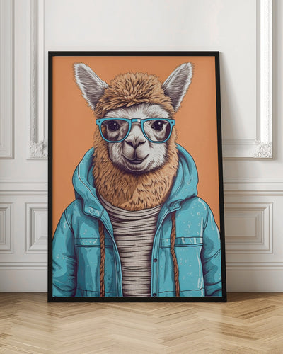 Lama 2 - Stretched Canvas, Poster or Fine Art Print I Heart Wall Art