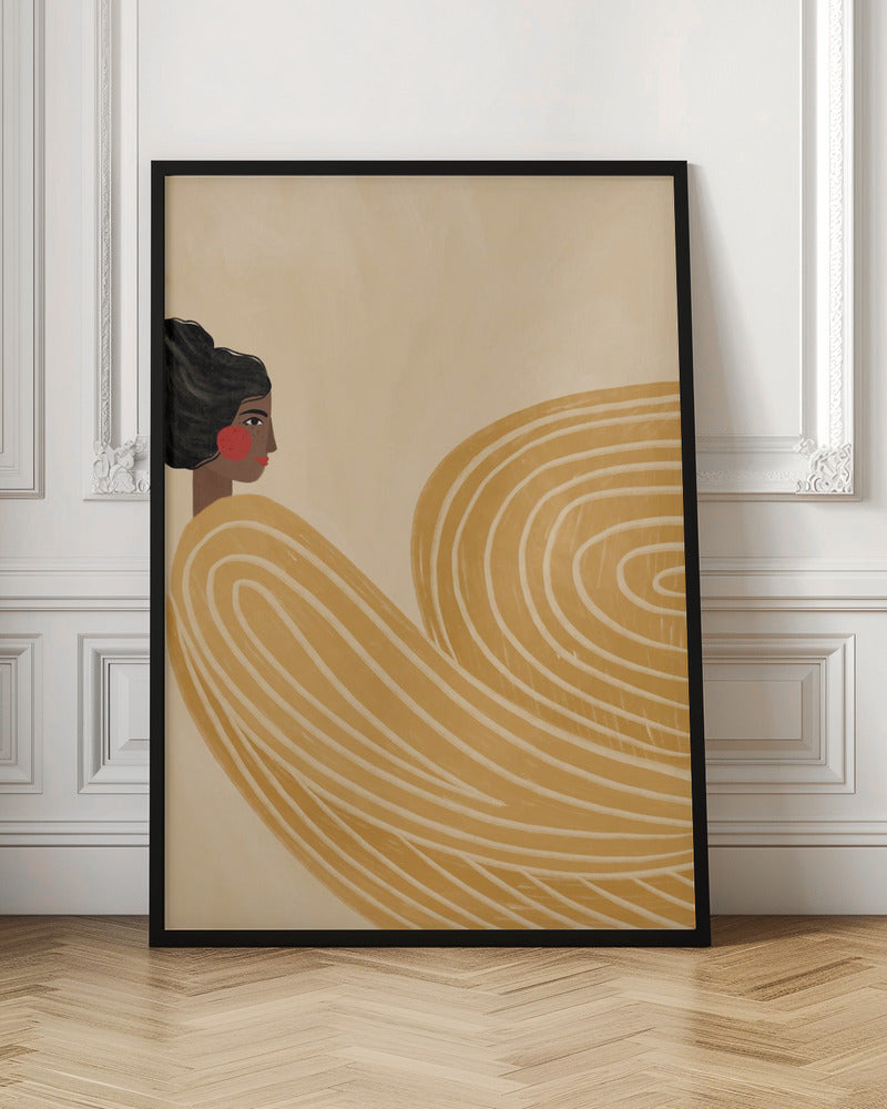 The Woman With the Yellow Stripes - Stretched Canvas, Poster or Fine Art Print I Heart Wall Art