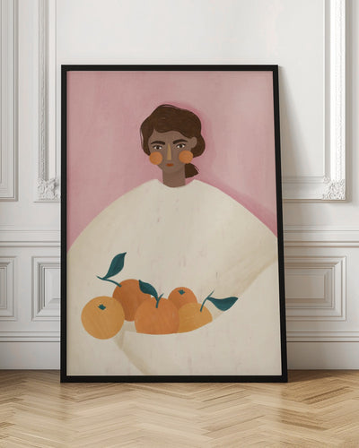 The Woman With the Oranges - Stretched Canvas, Poster or Fine Art Print I Heart Wall Art