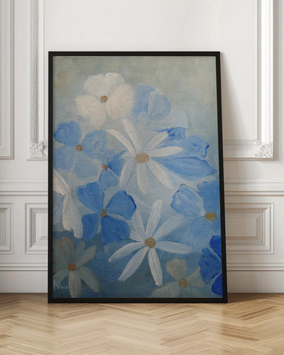 Soothing Blue - Stretched Canvas, Poster or Fine Art Print I Heart Wall Art