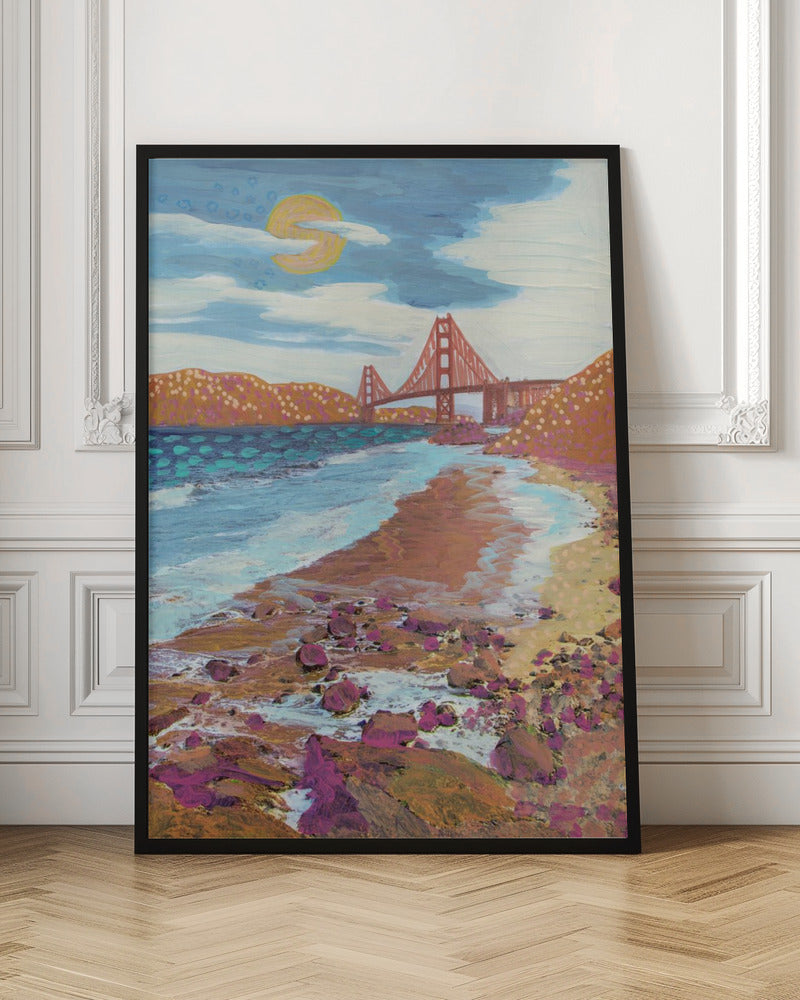 By the Bridge - Stretched Canvas, Poster or Fine Art Print I Heart Wall Art