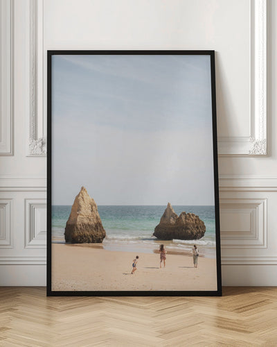 Portugese Beach - Stretched Canvas, Poster or Fine Art Print I Heart Wall Art