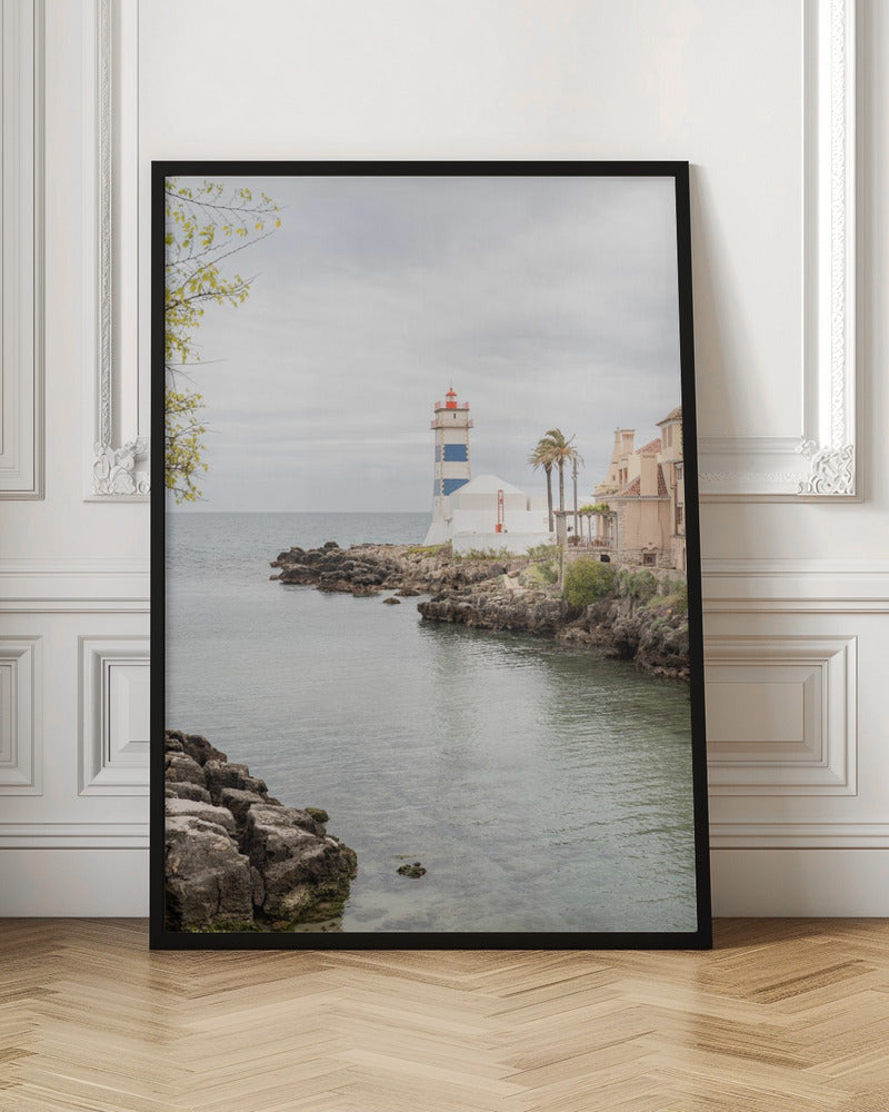 The Cascais Lighthouse - Stretched Canvas, Poster or Fine Art Print I Heart Wall Art