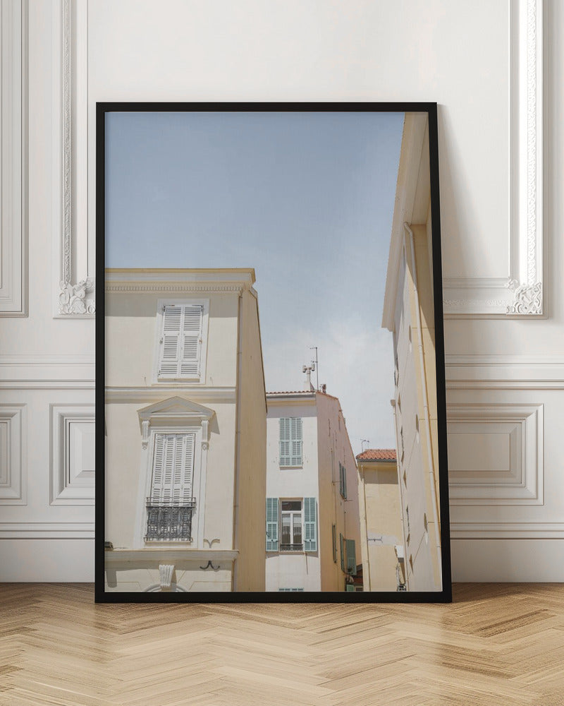 Streets of Menton - Stretched Canvas, Poster or Fine Art Print I Heart Wall Art