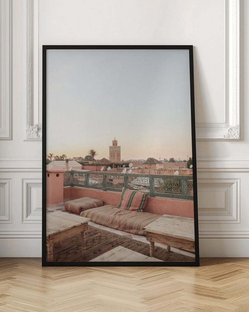 Sunset in Marrakech - Stretched Canvas, Poster or Fine Art Print I Heart Wall Art