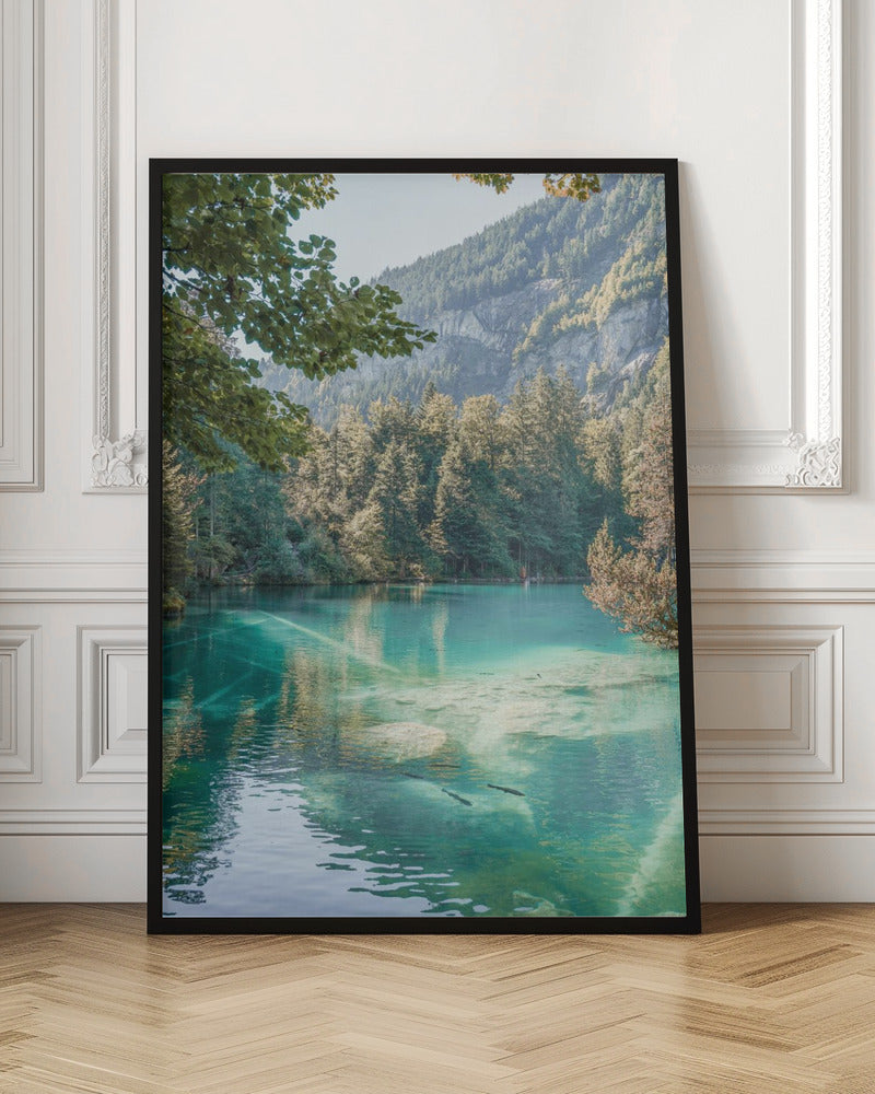 Blausee - Stretched Canvas, Poster or Fine Art Print I Heart Wall Art